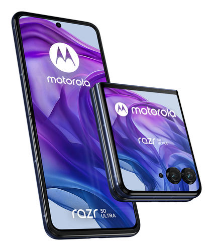 Motorola Razr 50 Ultra, 6.9", 12GB/512GB, 50MP Mobile Phone, Android 14, Navy