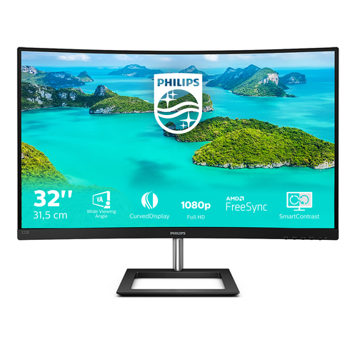 Philips E Line 322E1C/00, (31.5"), 1920 x 1080 pixels, Full HD, LCD Monitor