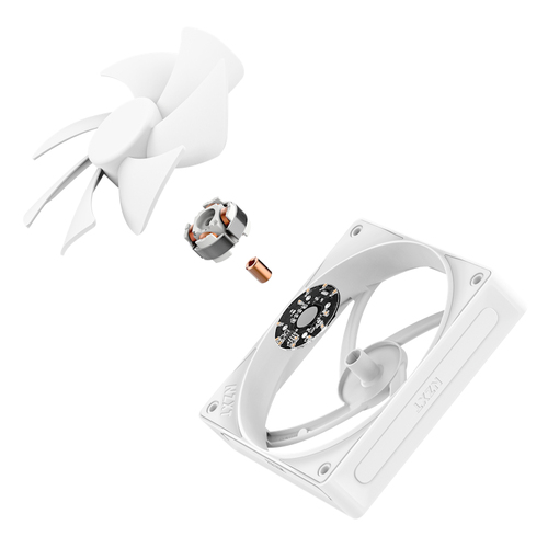 NZXT RF-P12SF-W2, 1 pc(s) 500 RPM - 2000 RPM, 4-pin Cooling Fan, White