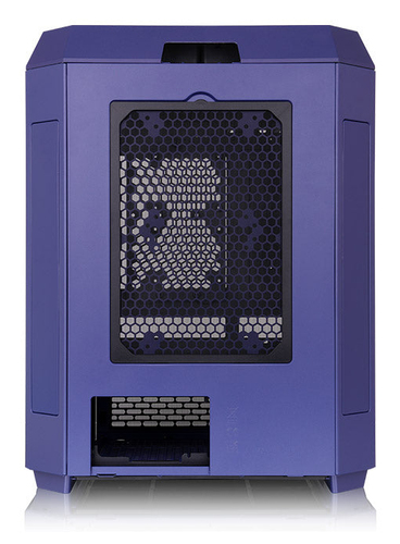 PC case Thermaltake The Tower 600 highlighting top and rear fan slots