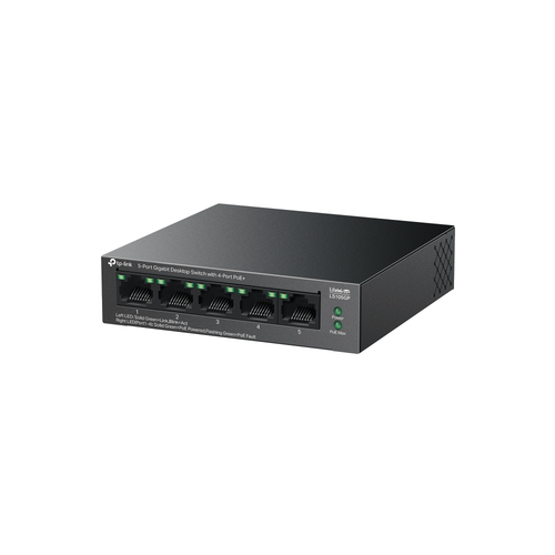 TP-Link LiteWave, 5-Port with 4-Port PoE+, Gigabit Unmanaged Desktop Switch