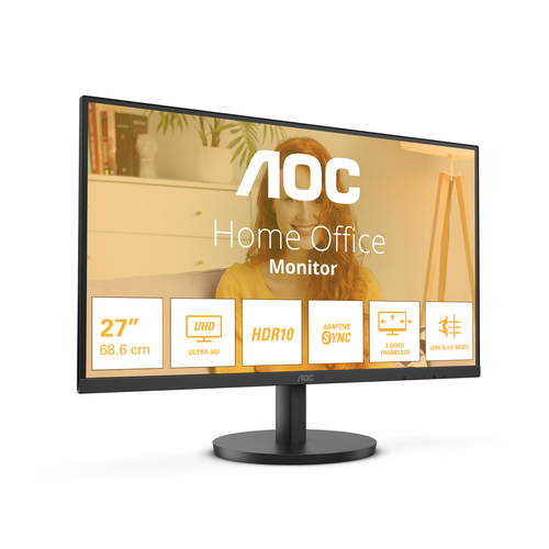 AOC B3 U27B3M, 68.6 cm (27"), 3840 x 2160 pixels, 4K Ultra HD, LCD Monitor