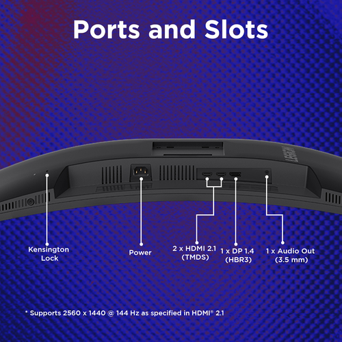 Lenovo Legion 34 inch wide QHD monitor image for immersive gaming experience
