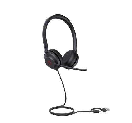 Yealink UH35 Dual USB-C/A (1308163), Wired, 20 - 20000 Hz, Headset/Headphones, Black