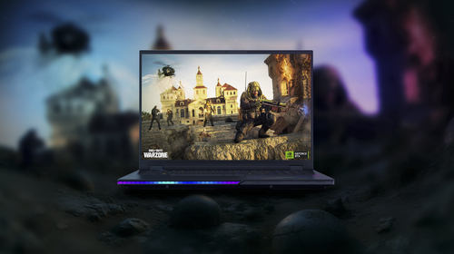 Close-up of Acer Predator Helios 18 AI hinge and slim clamshell design