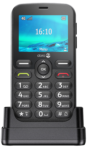 Doro 1880, Bar, Single SIM, 6.1 cm (2.4"), Bluetooth, 1000 mAh, Black