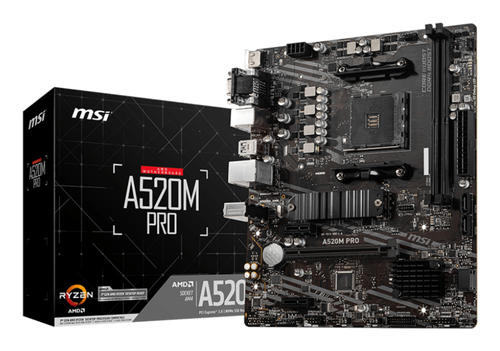 MSI A520M PRO Micro ATX AM4 Motherboard