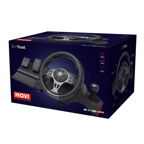 Trust GXT 289 Movi (25122), Steering wheel + Pedals, for PS4/Xbox One