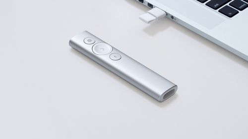 Logitech Spotlight, Bluetooth/RF, USB, 30 m, Remote Control