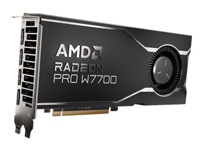 AMD Radeon PRO W7700, 16 GB, GDDR6, 12288 x 6912 pixels, PCI E 4.0 Graphic Card