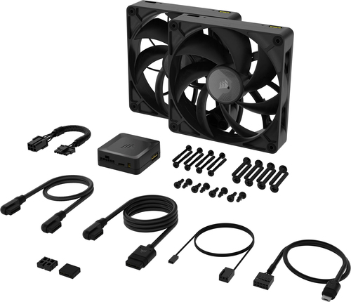 Corsair iCUE LINK RX140 MAX Fan 14 cm, 300 RPM, 1600 RPM, Black