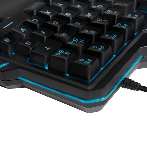 LogiLink ID0181 LED gaming keyboard with ergonomic palm rest