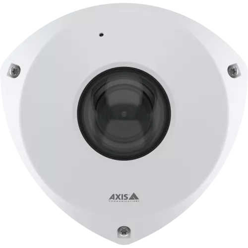 Axis P9117-PV Indoor Wired Bullet IP Security Camera Ceiling White ceiling mounted view in hallway