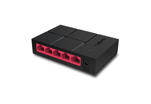 Mercusys 5-Port 10/100/1,000 Mbps, Gigabit Ethernet, Unmanaged Desktop Switch