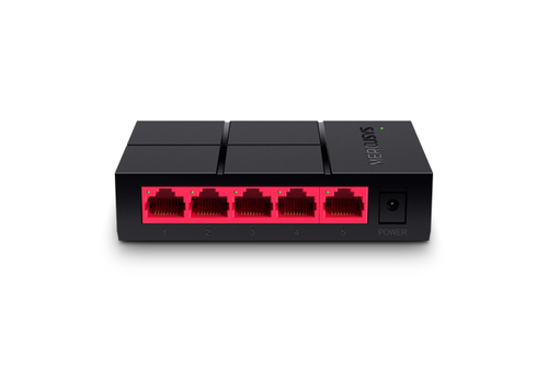 Mercusys 5-Port 10/100/1,000 Mbps, Gigabit Ethernet, Unmanaged Desktop Switch