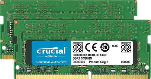 Crucial CT2K8G4SFS832A, 16 GB, 2 x 8 GB, DDR4, 3200 MHz, SO-DIMM
