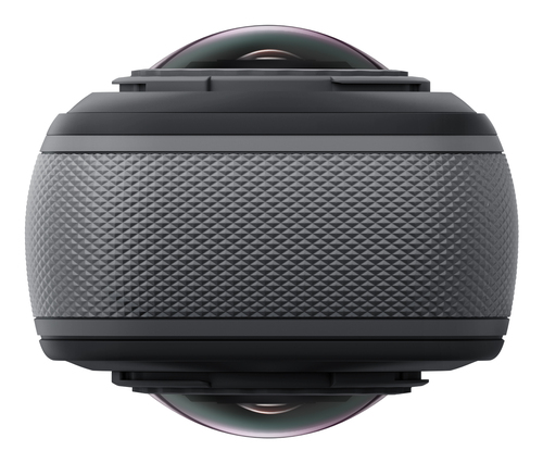 Insta360 X5 mounted with invisible selfie stick