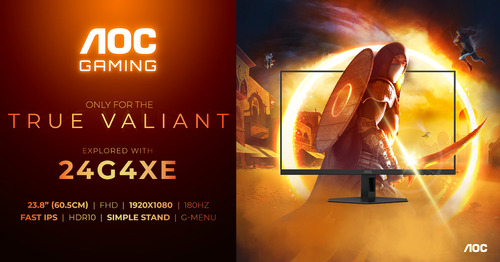 AOC (24G4XE), 23.8", 1920 x 1080 pixels, Full HD, LCD Monitor