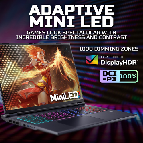 Rear ports and connectivity on Acer Predator Helios Neo