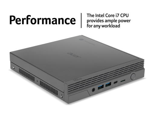 Acer Chromebox -D, 2.2 GHz, Intel® Core™ i7, i7-1270P, 16 GB, 256 GB, ChromeOS