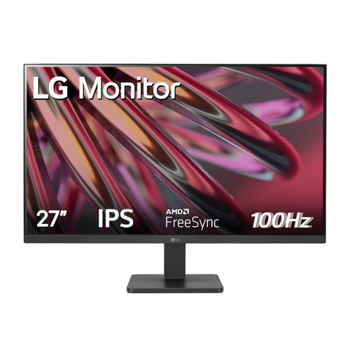 LG 27MR400-B monitor image showing 1920 x 1080 resolution for clear visuals
