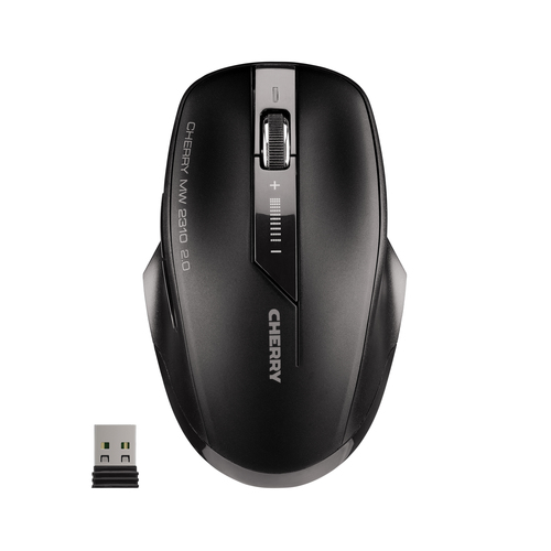 CHERRY MW 2310 2.0 Wireless Mouse, USB, Ambidextrous, Optical, 2400 DPI