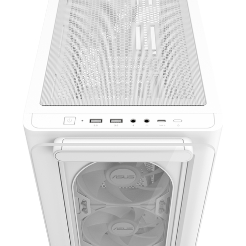 ASUS A23 PLUS TG ARGB WHITE, micro ATX, Mini-ITX, Multi, PC Case