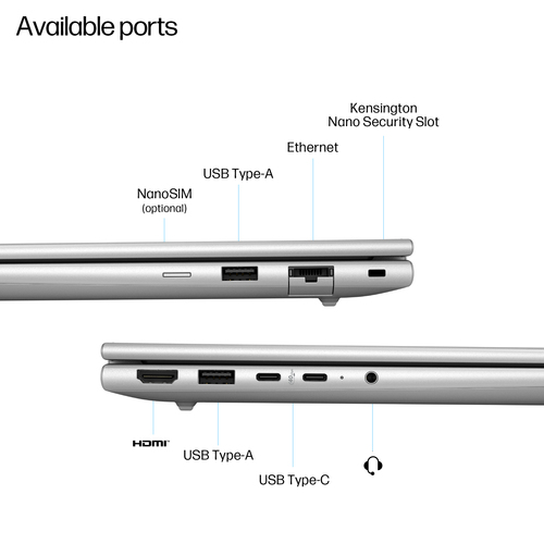 HP EliteBook 6 G1a, AMD Ryzen AI 5 16GB/512GB 14" FHD Laptop - AD4M1ET