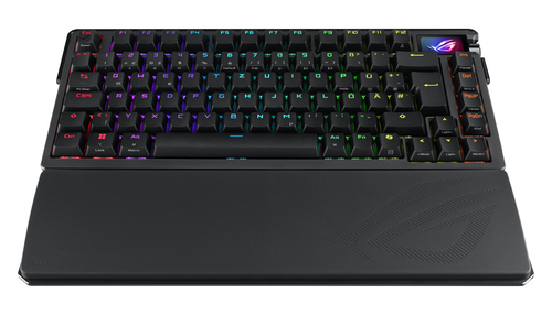 ASUS ROG Azoth Extreme, 75%, Wired & Wireless Gaming Keyboard RGB LED, Black