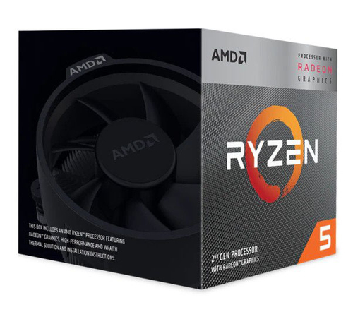AMD Ryzen™ 5 3400G with Radeon™ RX Vega 11 Graphics 4 Cores 3.7 GHz 65W AM4 Processor