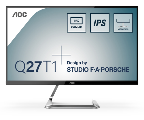 AOC Q27T1, 68.6 cm (27"), 2560 x 1440 pixels, Quad HD, LED Monitor