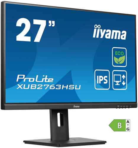iiyama ProLite IPS, 68.6 cm (27"), 1920 x 1080 pixels, Full HD, LED Monitor