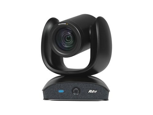 PTZ video conference camera showing both presenter and audience in 4K