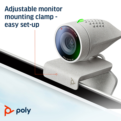 Poly Studio P5 USB-A Webcam TAA, 1080p Full HD, Autofocus,  Business-Grade