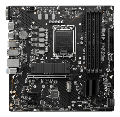 MSI PRO B760M-P DDR4 Intel LGA1700 128 GB Micro ATX Motherboard
