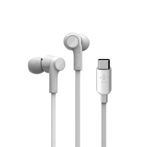 Belkin ROCKSTAR, Wired, Headset/Earphones, White
