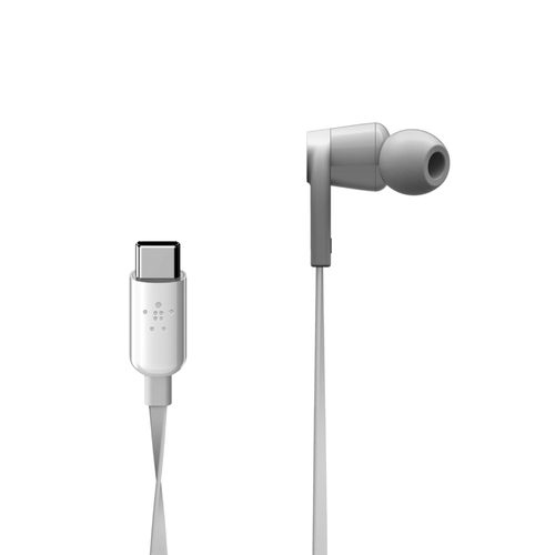 Belkin ROCKSTAR, Wired, Headset/Earphones, White