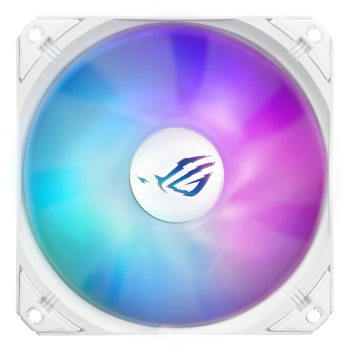 ASUS ROG Strix LC III 240 White Edition CPU liquid cooler angled hardware view - CFHO-290