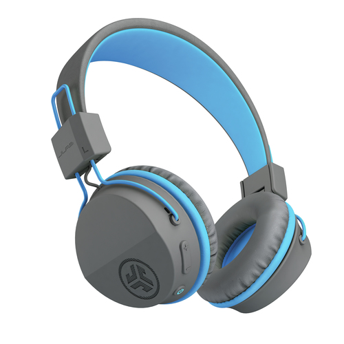 JLab JBuddies Kids Wireless Headphone/Headphones, Music, Blue, Graphite