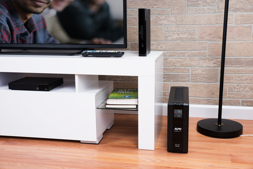 APC BR650MI UPS with USB cable and network protection ports