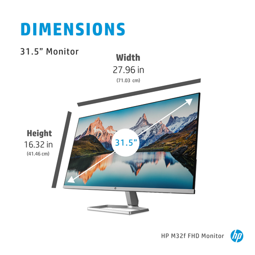HP M32f, 80 cm (31.5"), 1920 x 1080 pixels, Full HD, LED Monitor