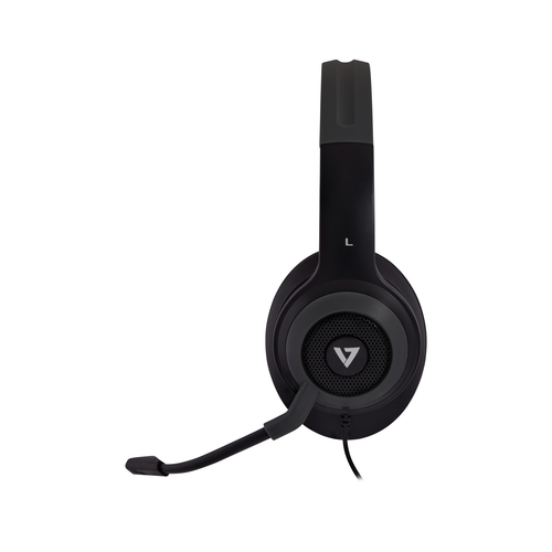 V7 Premium Over-ear Stereo 3.5mm USB, Wired, Gaming, Headset/Headphones, Black