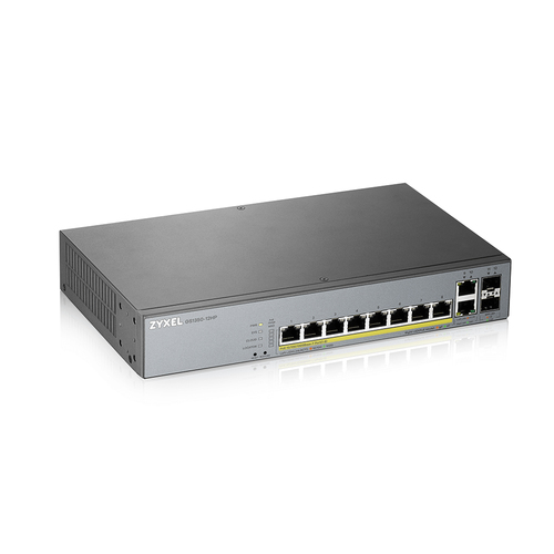 Zyxel (GS1350-12HP-GB0101F), L2, Gigabit PoE, Managed Switch