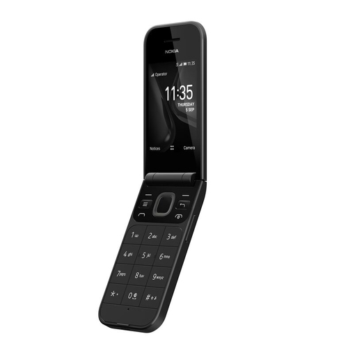 Nokia 2720 Flip, 2.8", 2MP, 1500mAh, 4G Feature Phone with Single-SIM, Black
