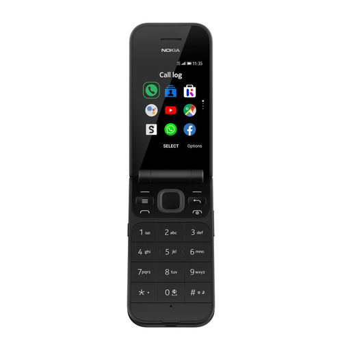 Nokia 2720 Flip, 2.8", 2MP, 1500mAh, 4G Feature Phone with Single-SIM, Black