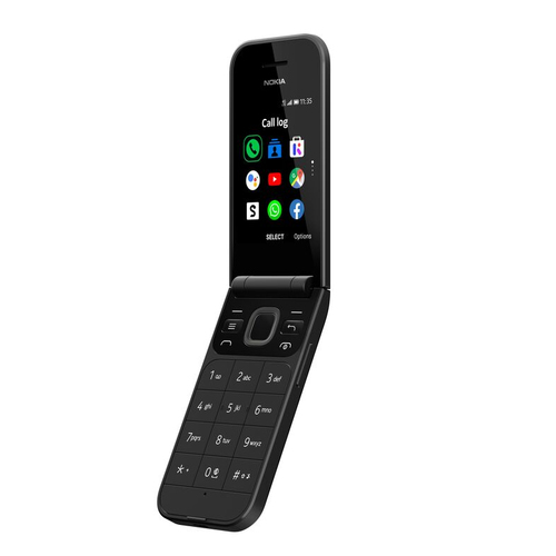 Nokia 2720 Flip, 2.8", 2MP, 1500mAh, 4G Feature Phone with Single-SIM, Black