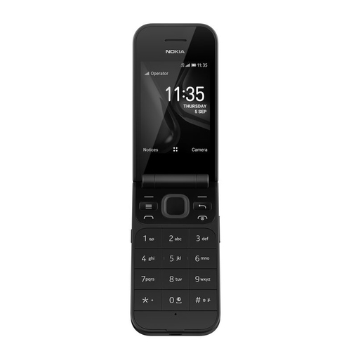 Nokia 2720 Flip, 2.8", 2MP, 1500mAh, 4G Feature Phone with Single-SIM, Black