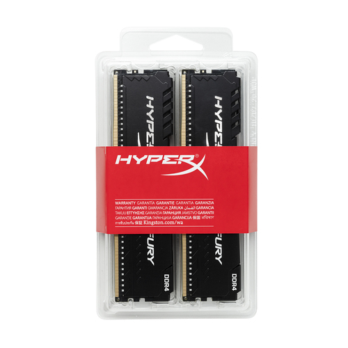 HyperX FURY(HX430C15FB3K4/16) , 16 GB, 4 x 4 GB, DDR4, 3000 MHz, 288-pin DIMM