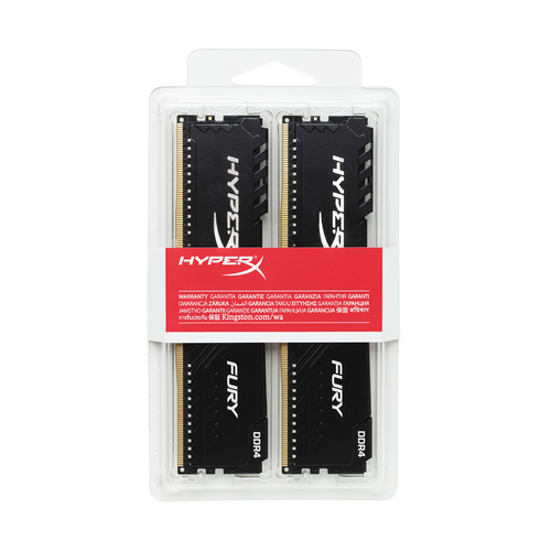 HyperX FURY (HX426C16FB3K2/8), 8 GB, 2 x 4 GB, DDR4, 2666 MHz, 288-pin DIMM