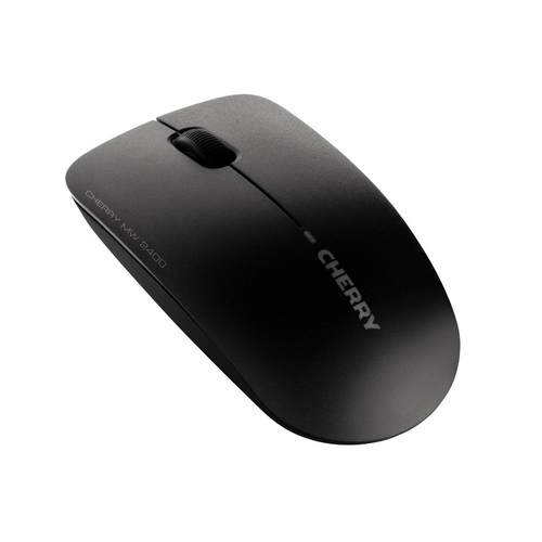 CHERRY MW 2400 Wireless Mouse, USB, Ambidextrous, Optical 1200 DPI, Black